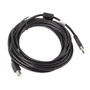 Lanberg Cable USB 2.0 Tipo A a B para Impresora con Ferrita, 5m, Negro